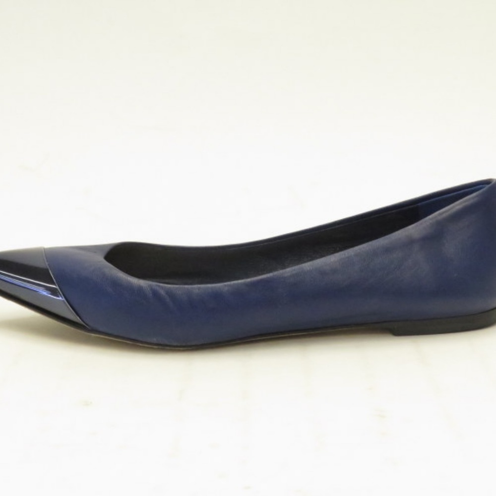 Christian Dior Ballet Flats Navy Leather Size 36 - Picture 4 of 8